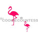 The Cookie Countess Stencil Flamingo in 2 Sizes Stencil
