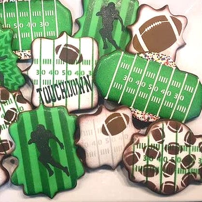 The Cookie Countess Stencil Football Players Stencil