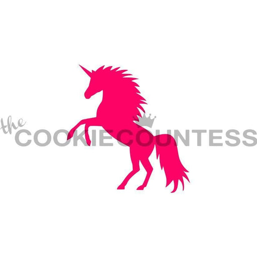The Cookie Countess Stencil Full Unicorn Stencil