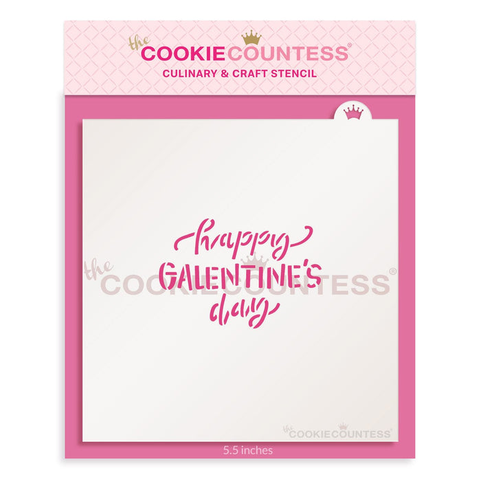 The Cookie Countess Stencil Galentine's Day Stencil