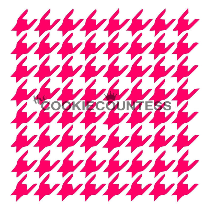 The Cookie Countess Stencil Houndstooth Pattern Stencil