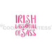 The Cookie Countess Stencil Irish Lass Full of Sass Stencil