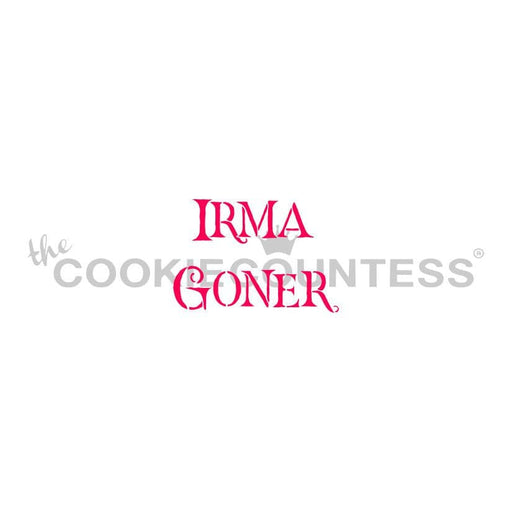 The Cookie Countess Stencil Irma Goner Gravestone Stencil
