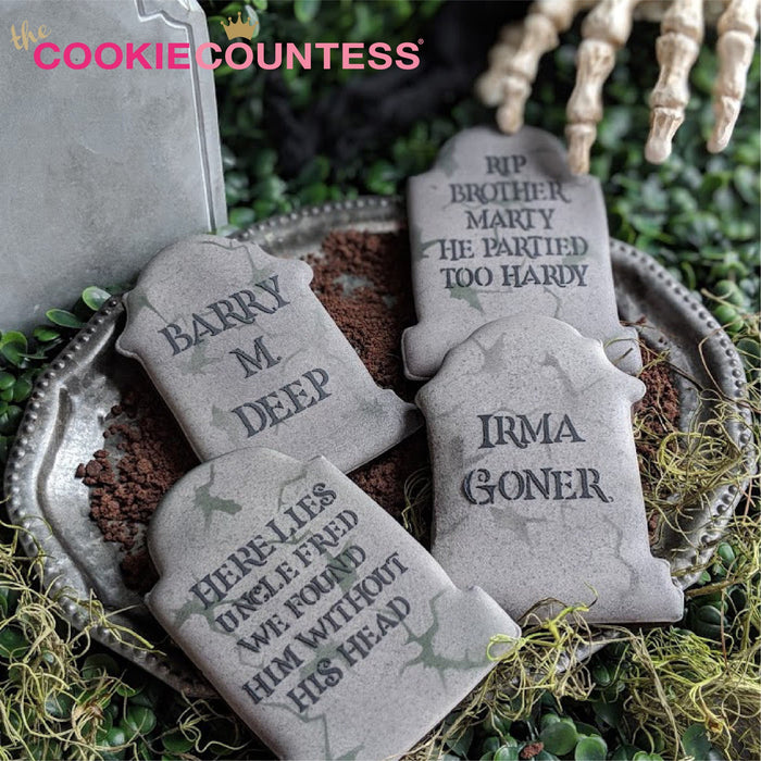 The Cookie Countess Stencil Irma Goner Gravestone Stencil