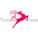 The Cookie Countess Stencil Leaping Deer Stencil