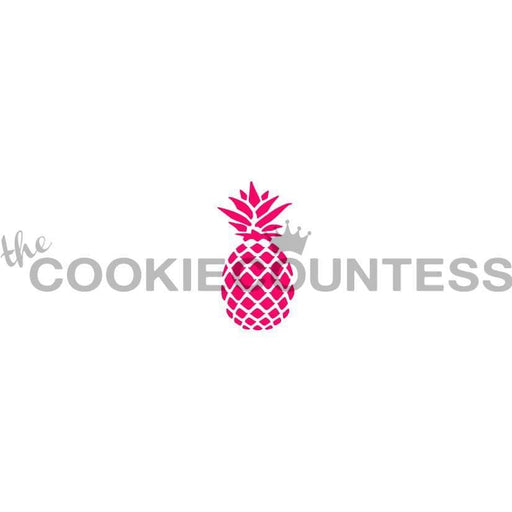 The Cookie Countess Stencil Macaron / Mini Stencil - Pineapple