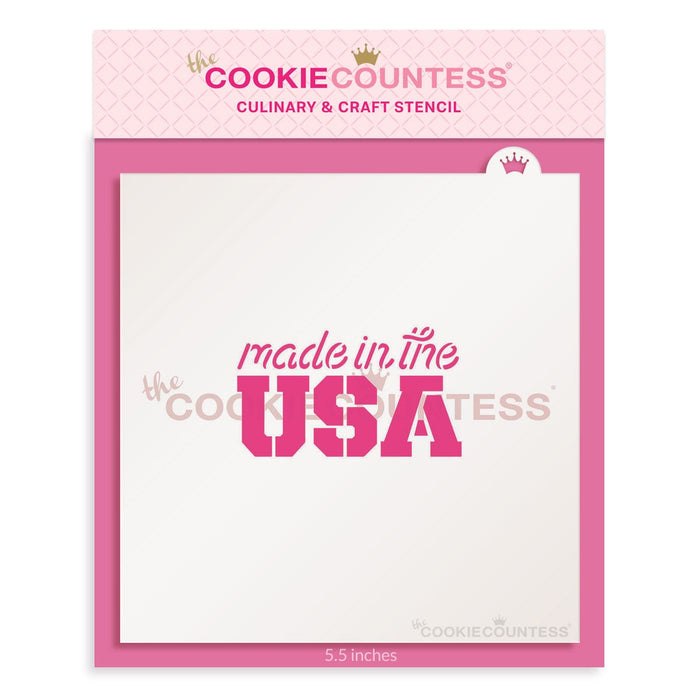 The Cookie Countess Stencil Made in the USA Stencil