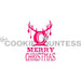 The Cookie Countess Stencil Merry Christmas & Antlers Stencil