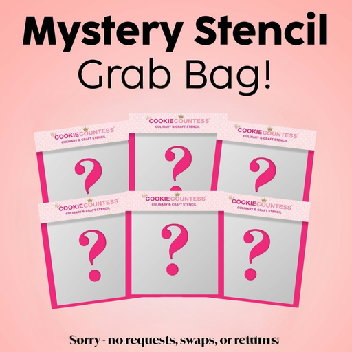 The Cookie Countess Stencil Mystery Stencil Grab Bag: 6 Stencils!