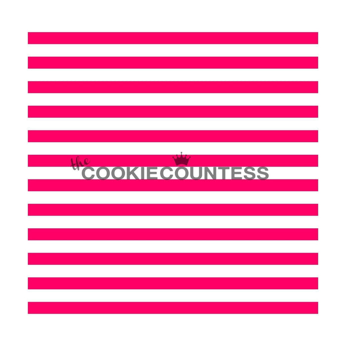 The Cookie Countess Stencil Narrow Stripe Stencil