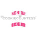 The Cookie Countess Stencil Senior College Sweatshirt Design Stencil