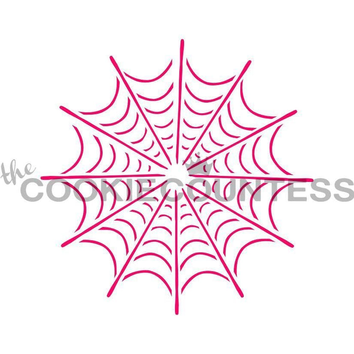 The Cookie Countess Stencil Single Spider Web Stencil