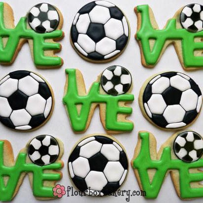 The Cookie Countess Stencil Soccer Balls Stencil