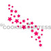 The Cookie Countess Stencil Star Trail Stencil