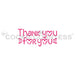 The Cookie Countess Stencil Thank You for You Stencil