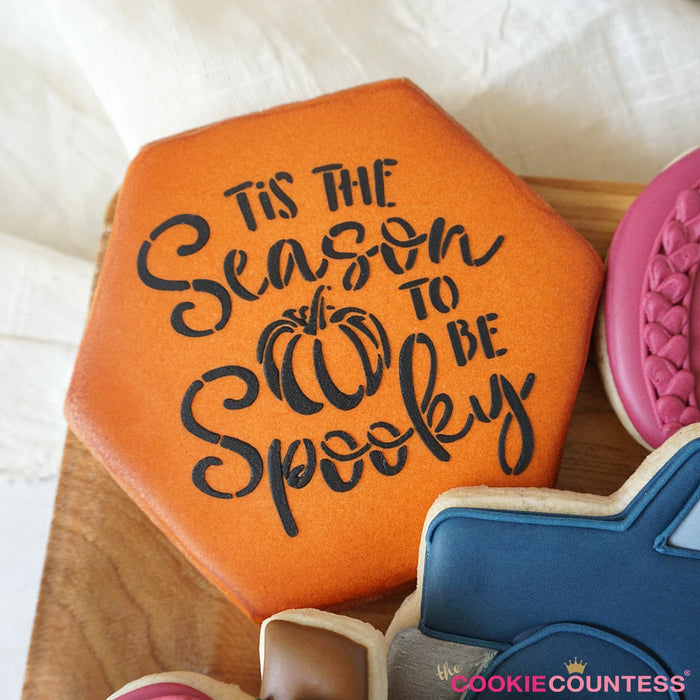 The Cookie Countess Stencil Tis the Season to Be Spooky Stencil