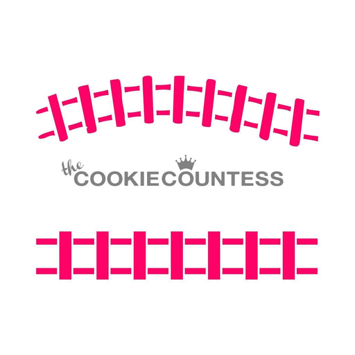 The Cookie Countess Stencil Train Tracks Stencil