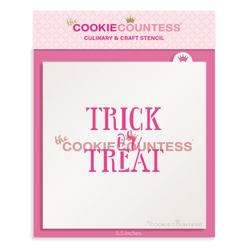 The Cookie Countess Stencil Trick or Treat Block Stencil