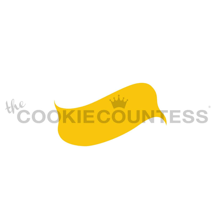 The Cookie Countess Stencil Waving Banner 2 Piece Stencil
