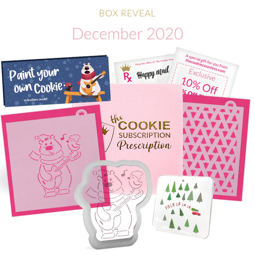 The Cookie Countess Subscription Box December 2020 Cookie Subscription Prescription Box