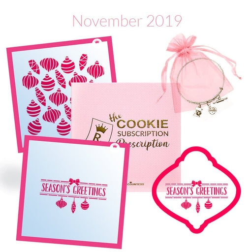 The Cookie Countess Subscription Box November 2019 Cookie Subscription Prescription Box