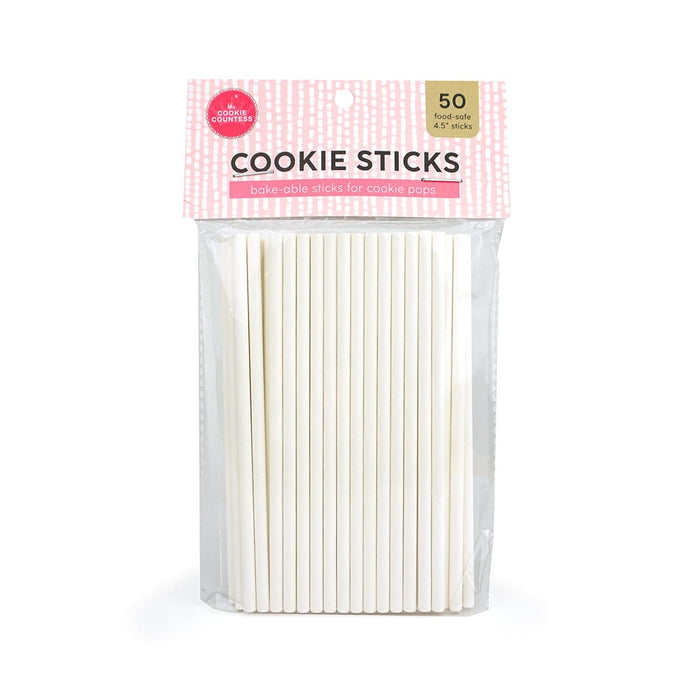 The Cookie Countess Supplies Cookie Pop Sticks, Pack of 50