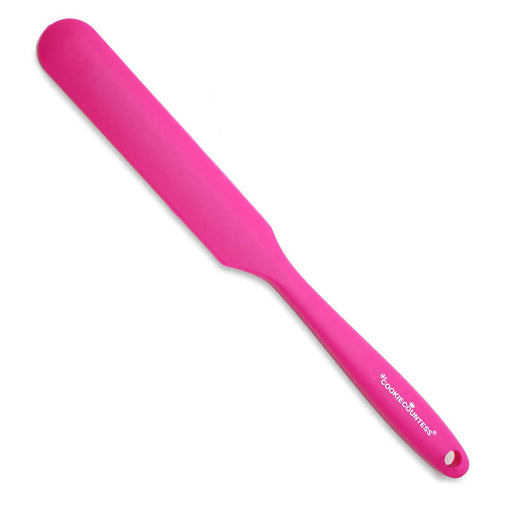 The Cookie Countess Supplies Jar Spatula - Flat Silicone Spreader
