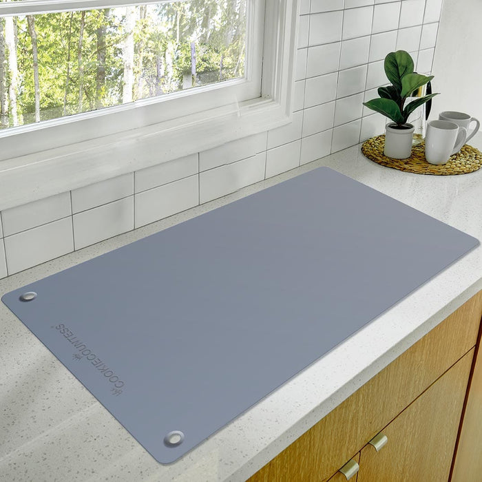 12x16 inch Stone Drying Mat for Kitchen Counter Gray Super
