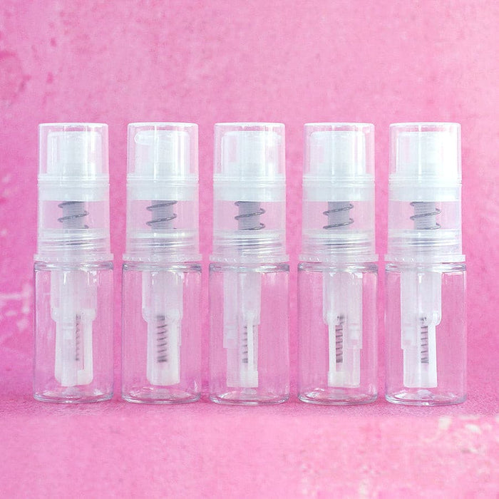 The Cookie Countess Supplies pack of 5 Empty 14ML spray bottle for dusts