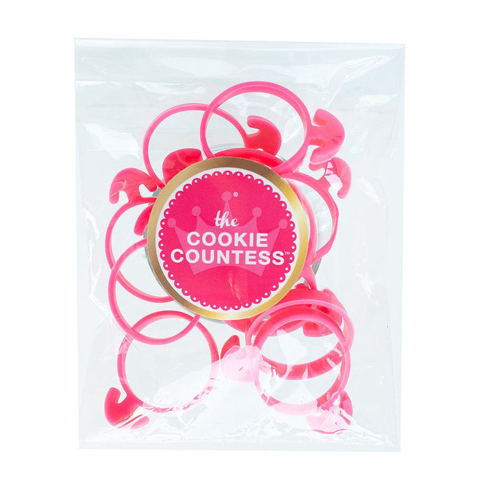 The Cookie Countess Supplies Piping Bag Ties, Reusable - 12 Pack