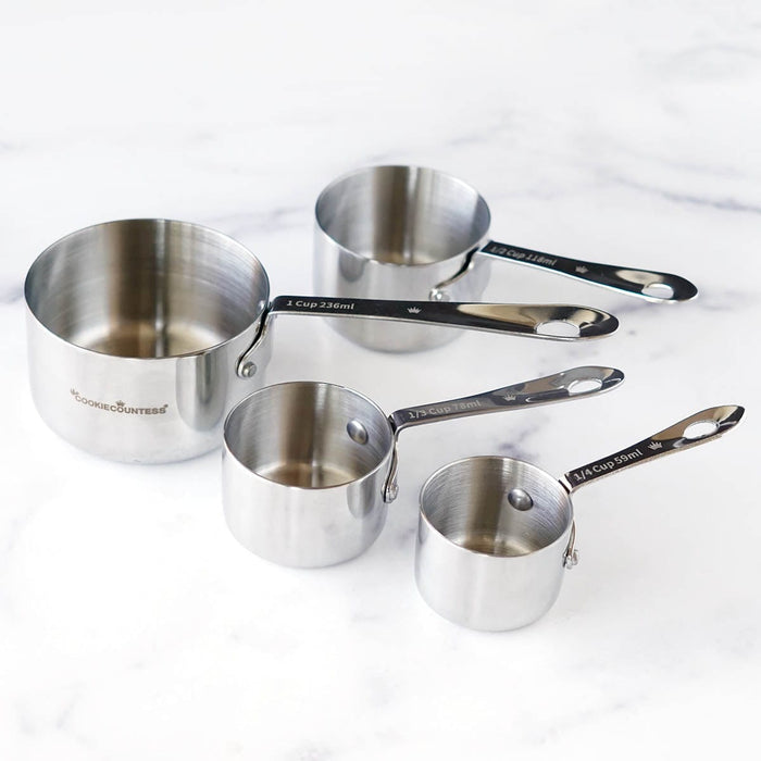 Stainless Steel Measuring Cups 4 Piece Set