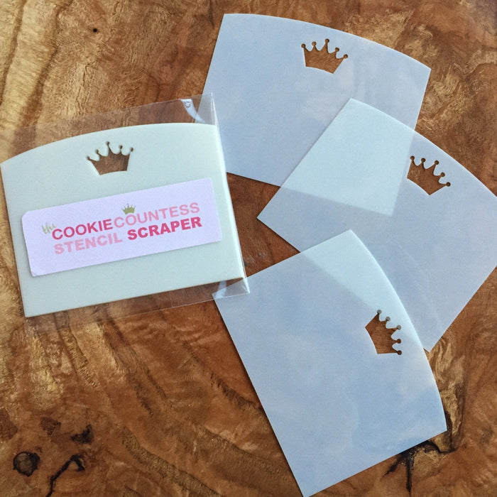 The Cookie Countess Supplies The Cookie Countess Stencil Scraper - 3 pack