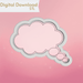 Thought Bubble Cookie Cutter STL - The Cookie Countess
