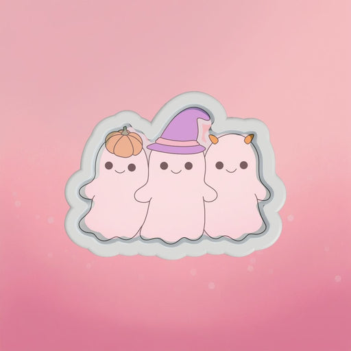Three Friendly Ghosts Cookie Cutter - The Cookie Countess