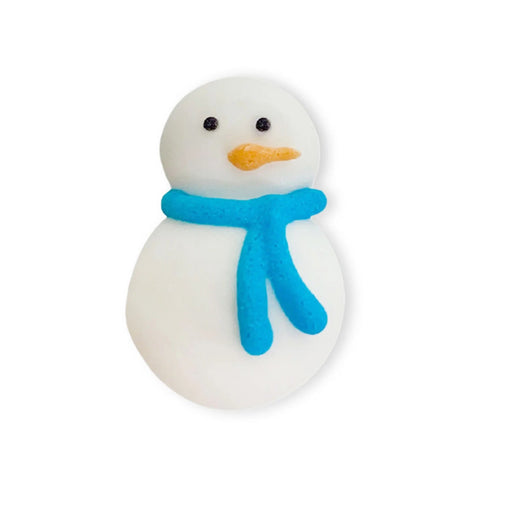 Tiny Snowman Royal icing decorations ( 45pc) - The Cookie Countess