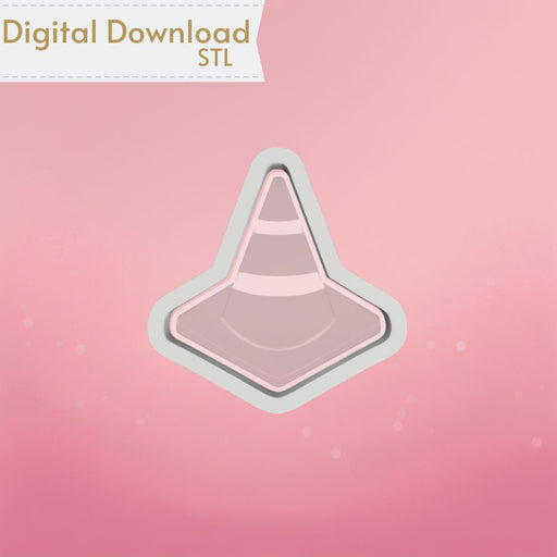 Traffic Cone Cookie Cutter STL - The Cookie Countess