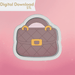 Trendy Purse Cookie Cutter STL - The Cookie Countess