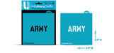 U Stencil Stencil ARMY US Army Stencil