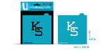 U Stencil Stencil College Stencil - Kansas State KS Interlocking