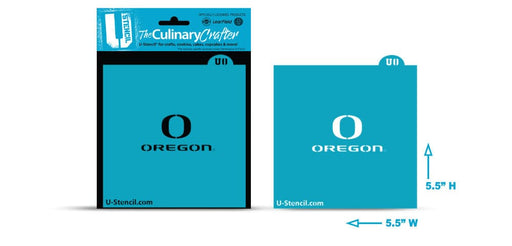 U Stencil Stencil College Stencil - Oregon University - Oregon