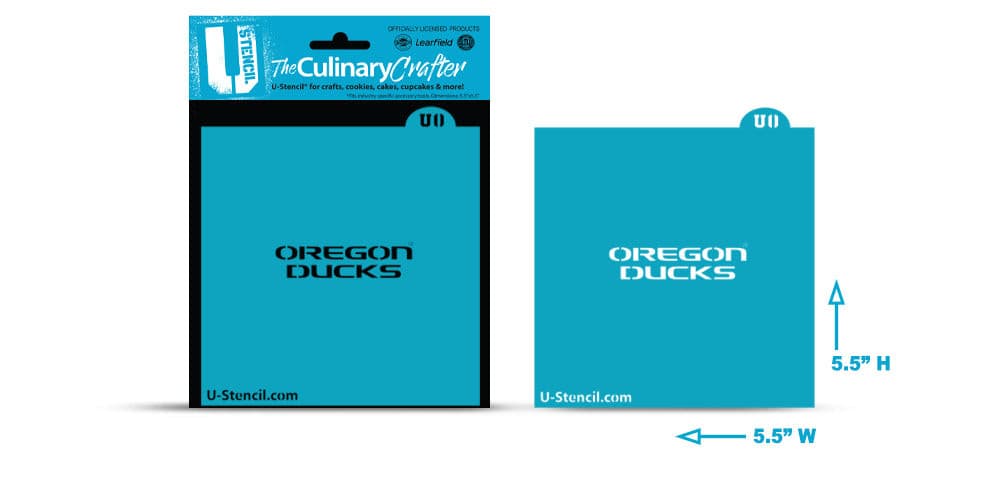 U Stencil Stencil College Stencil - Oregon University - Oregon Ducks
