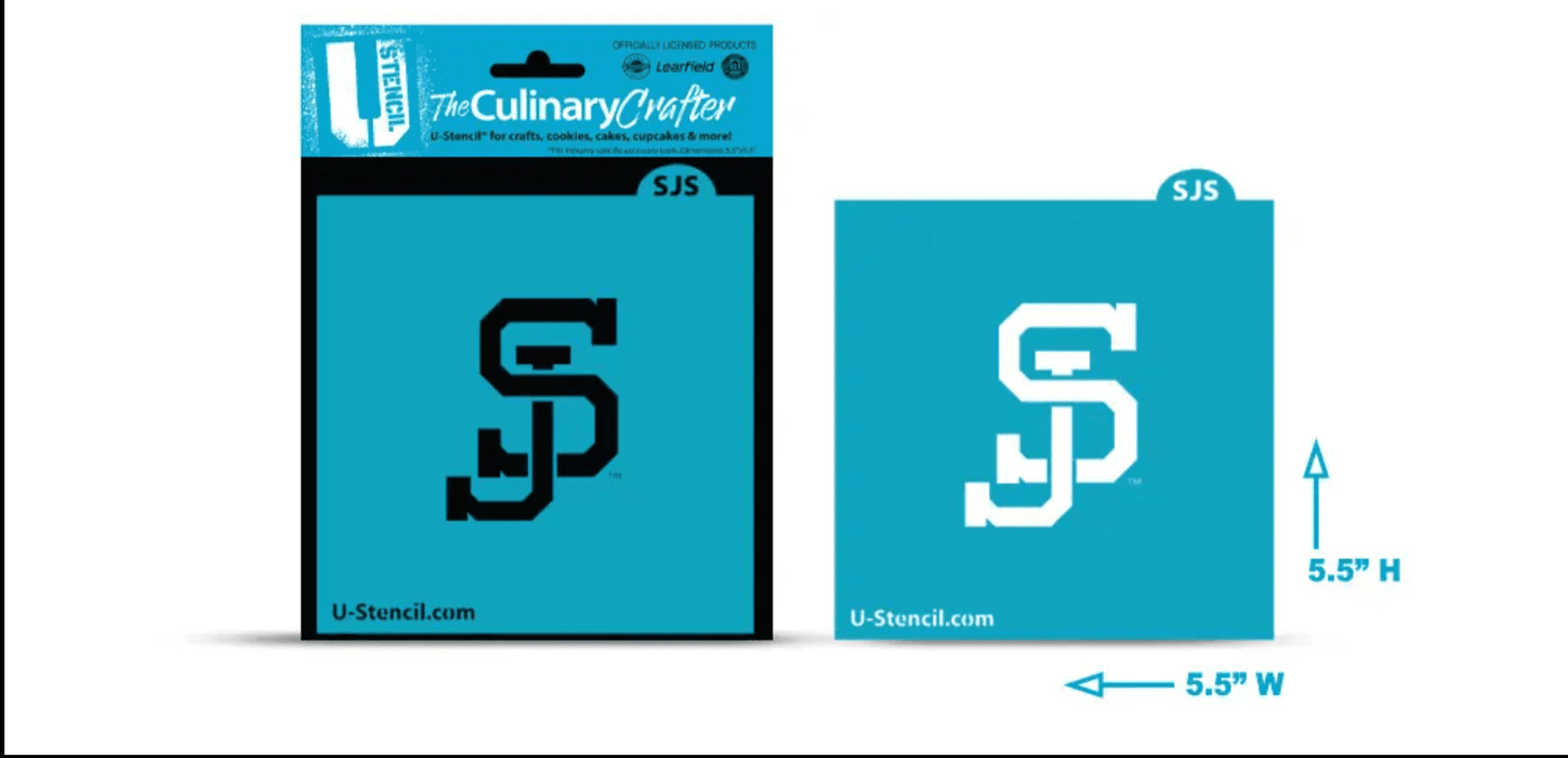 U Stencil Stencil College Stencil - San Jose State - SJ Logo California