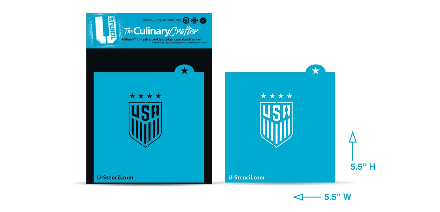 U Stencil Stencil US Soccer Shield Stencil
