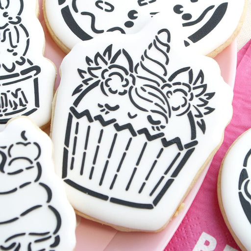 Unicorn Cupcake - Cookie Cutter - The Cookie Countess