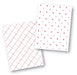 Valentines Crisscross and Dots Cookie Backer - Food Safe, Double Sided 3.75" x 5" - The Cookie Countess
