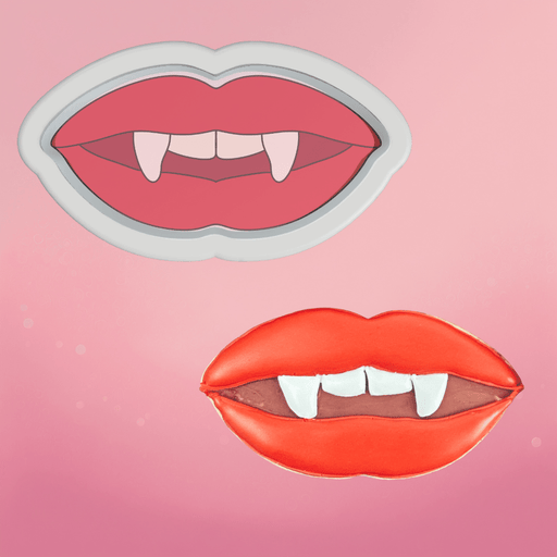 Vampire Mouth Cookie Cutter - The Cookie Countess