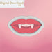 Vampire Mouth Cookie Cutter STL - The Cookie Countess