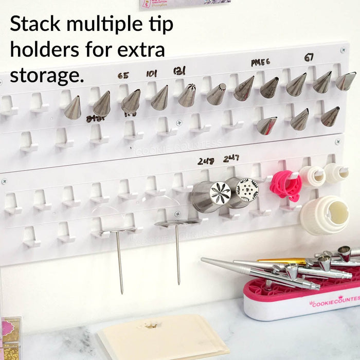 Tips Organizers Wall Mounted Piping Tip Holder Organizer — The Cookie Countess