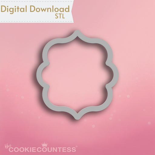 Warwick Plaque Cookie Cutter STL - The Cookie Countess