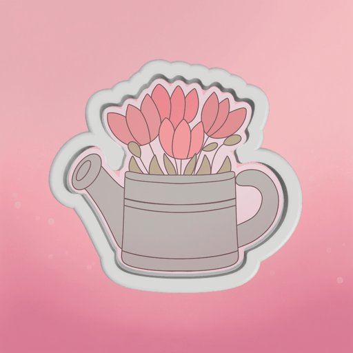 Watering Can with Flowers Cookie Cutter - The Cookie Countess
